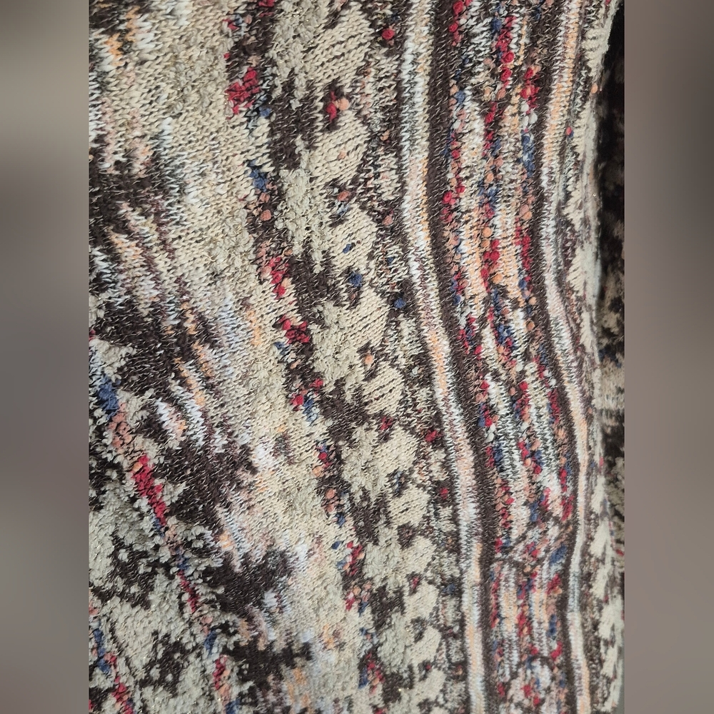 Women's Multicolor Country Patterned Sweater - Picture 2 of 3